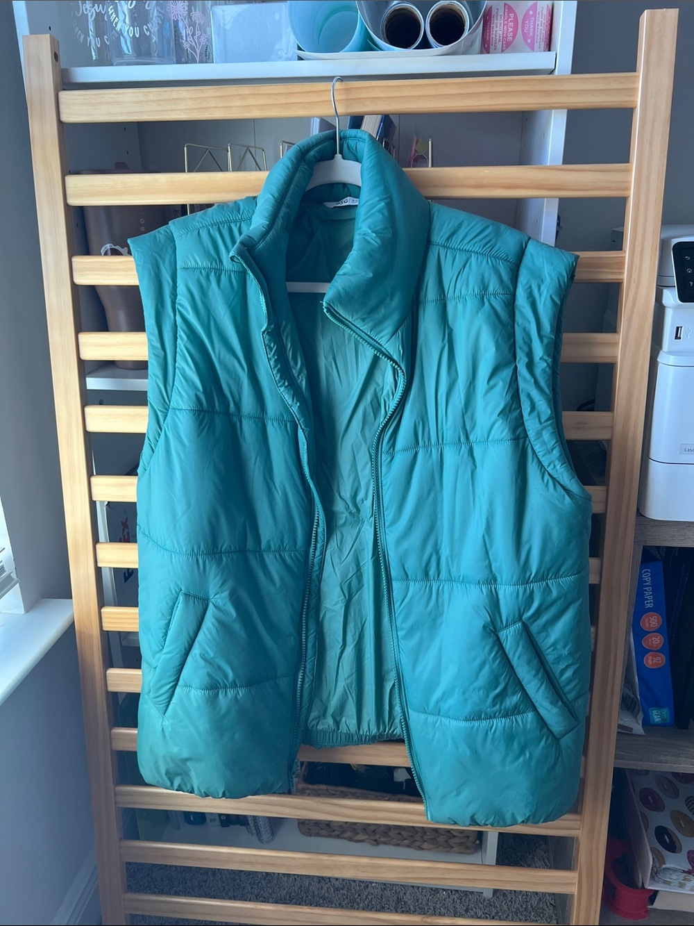 DSG Teal Quilted Puffer Vest